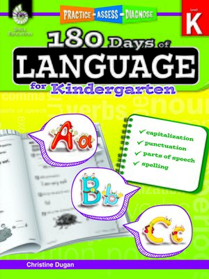 cover image of 180 Days of Language for Kindergarten: Practice, Assess, Diagnose